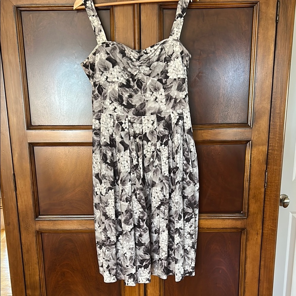 Talbots Black and White Sleeveless Sundress